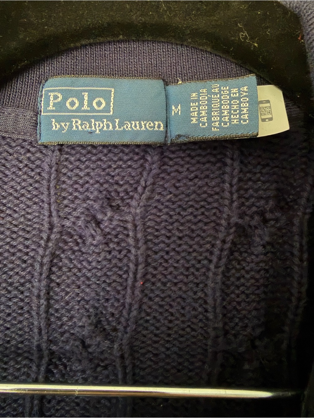 Ralph Lauren Cable-Knit Cotton Long-Sleeve Polo Shirt - Picture 3 of 8